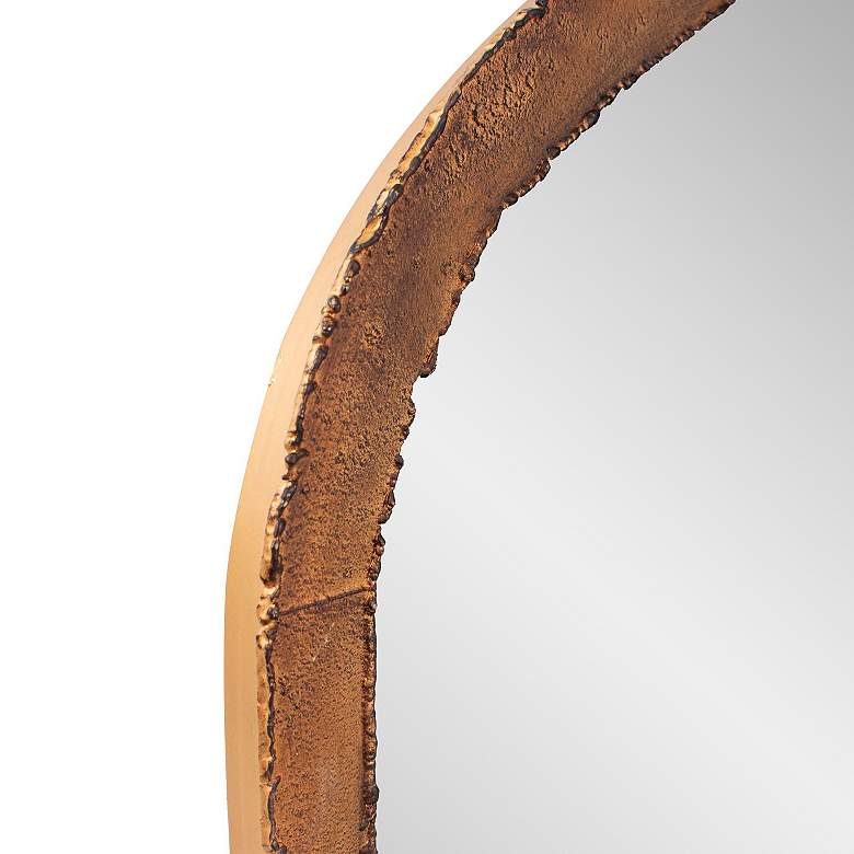 Image 6 Marius Antique Gold 42" x 36" Arch Top Wall Mirror more views