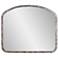 Marius Antique Silver 42" x 36" Arched Wall Mirror