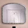 1_Marius Antique Silver 42" x 36" Arched Wall Mirror