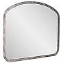 6_Marius Antique Silver 42" x 36" Arched Wall Mirror more views