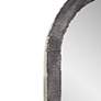 Marius Antique Silver 42" x 36" Arched Wall Mirror