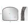 Marius Antique Silver 42" x 36" Arched Wall Mirror