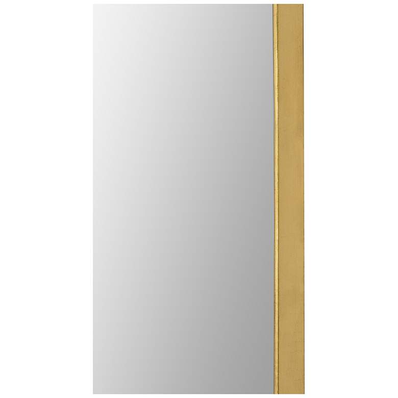 Image 4 Marius Coated Gold Leaf 24" x 60" Oval Wall Mirror more views
