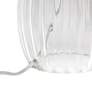 Markam 17 3/4"H Clear Fluted Glass Accent Bedside Table Lamp