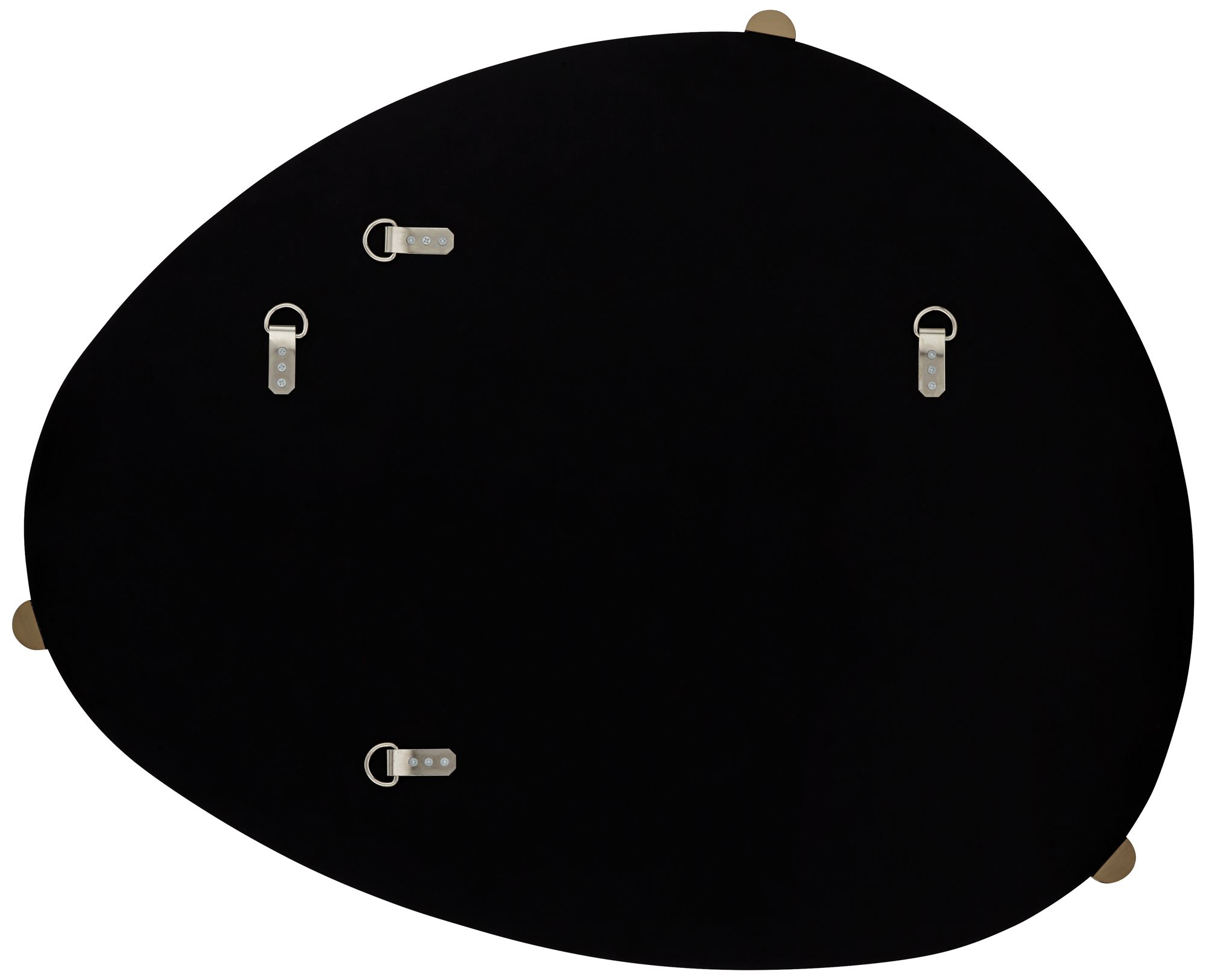 Marken Champagne 29" x 36" Oblong Wall Mirrors Set of 2