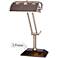 Market 24" Brushed Steel Adjustable Banker's Lamp with Outlets