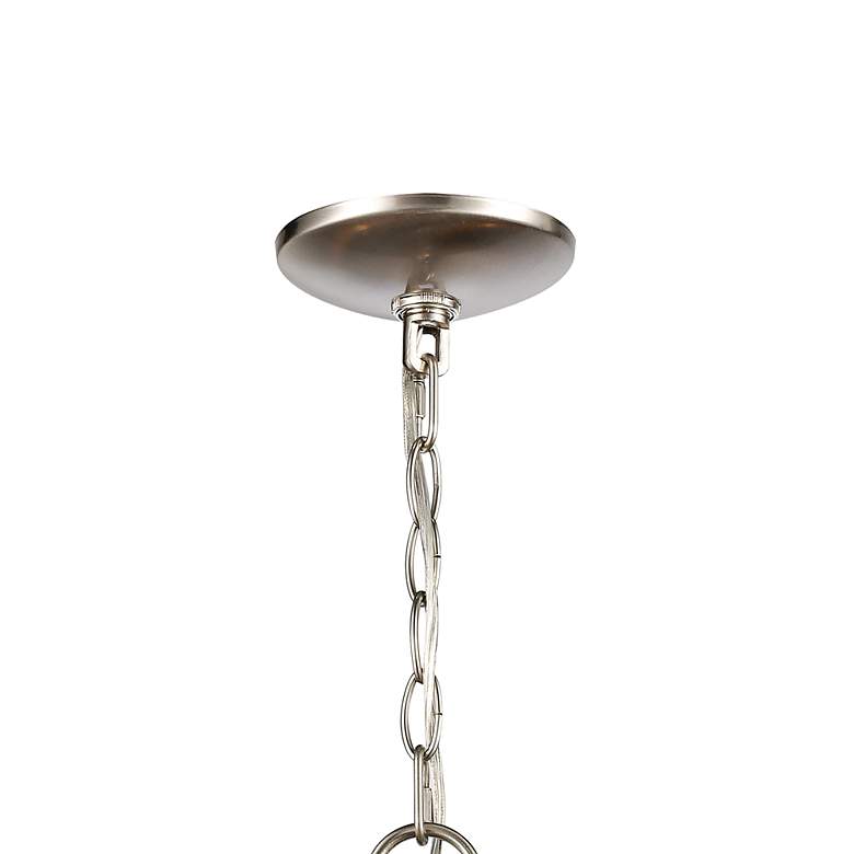 Image 5 Market Square 24" Wide Brushed Nickel 5-Light Chandelier more views
