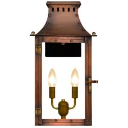 Market Street 19" High Antique Copper 2-Light Outdoor Wall Light