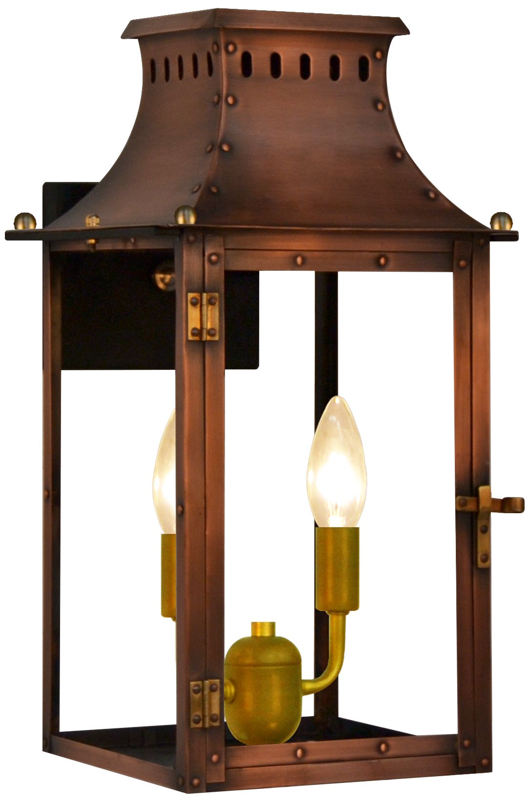 Image 2 Market Street 19" High Antique Copper 2-Light Outdoor Wall Light more views