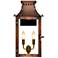 Market Street 21" High Antique Copper 2-Light Outdoor Wall Light