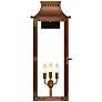 Market Street 30" High Antique Copper 3-Light Outdoor Wall Light