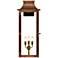 Market Street 30" High Antique Copper 3-Light Outdoor Wall Light