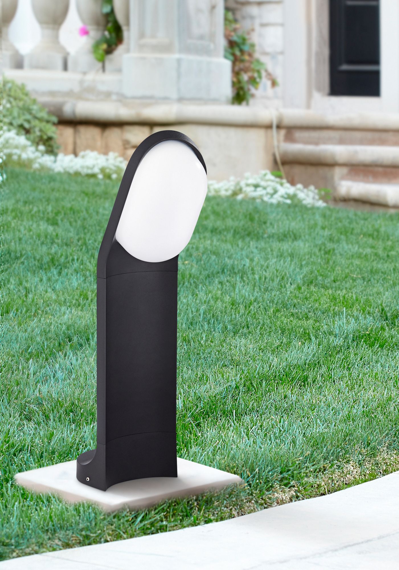 Marketa 19 1/2"H Black LED Landscape Bollard Lights Set of 2