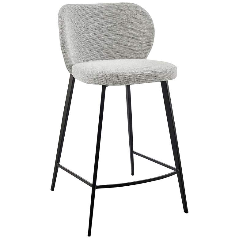 Image 1 Markus 26 inch Light Gray Fabric Counter Stool