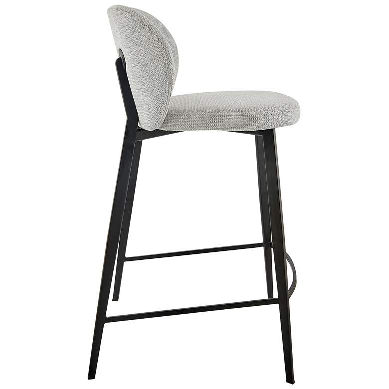 Image 7 Markus 26" Light Gray Fabric Counter Stool more views