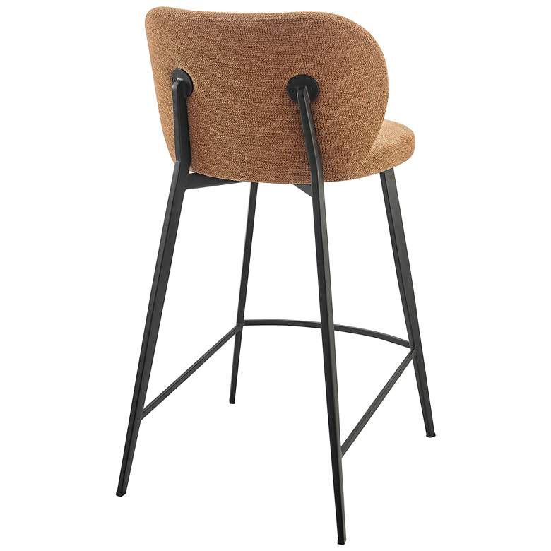 Image 7 Markus 26" Rust Fabric Counter Stool more views