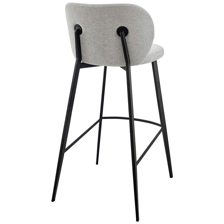 Image 7 Markus 30 1/2 inch Light Gray Fabric Bar Stool more views