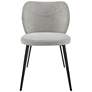 5_Markus Light Gray Fabric Side Chairs Set of 2 more views