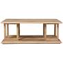 Markworth 42" Wide Natural Wood Geometric Cocktail Table