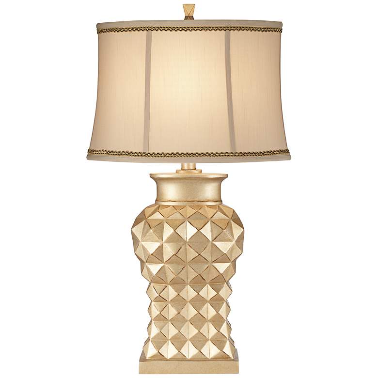 Image 1 Marlene Gold Table Lamp with Florentine Twist Trim