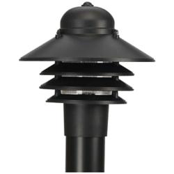 Marlex Nautical 10" High Black Outdoor Post Light