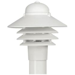 Marlex Nautical 10" High White Outdoor Post Light