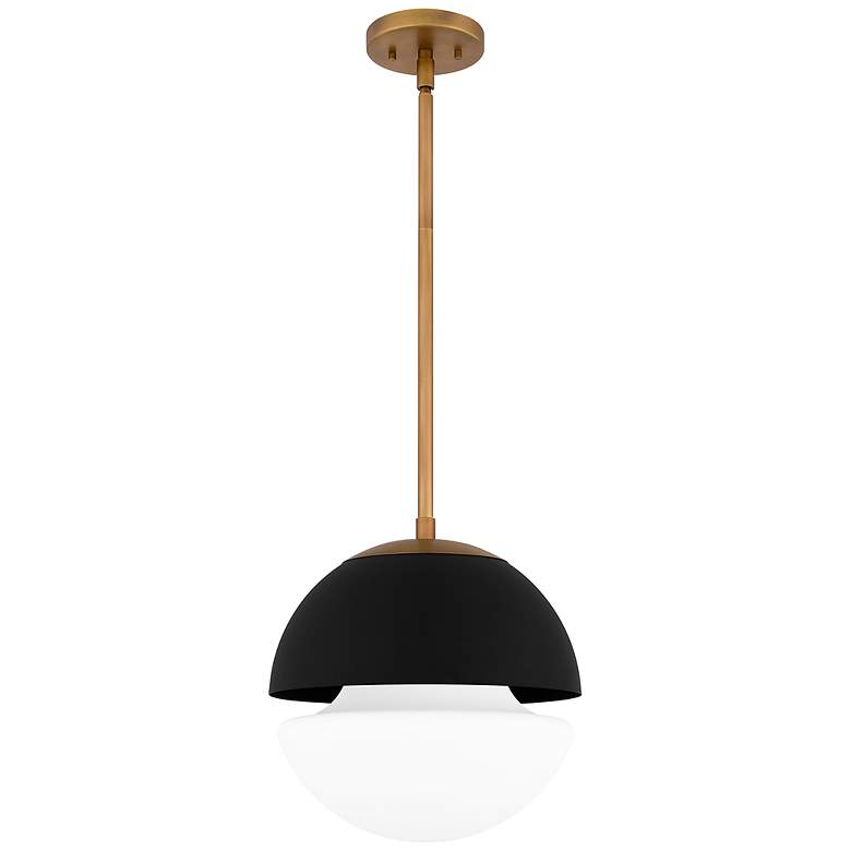 Image 1 Marley 1-Light Weathered Brass Mini Pendant Light