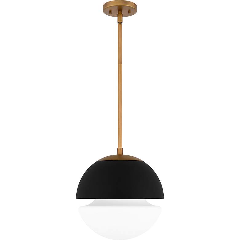 Image 3 Marley 1-Light Weathered Brass Mini Pendant Light more views