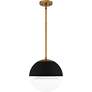 3_Marley 1-Light Weathered Brass Mini Pendant Light more views