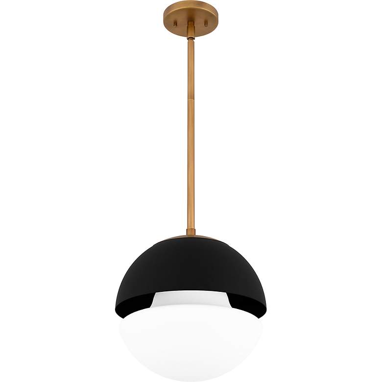 Image 4 Marley 1-Light Weathered Brass Mini Pendant Light more views