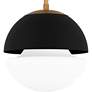 5_Marley 1-Light Weathered Brass Mini Pendant Light more views