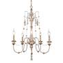 Marley 21 1/2" Wide Distressed Gray-White 5-Light Chandelier