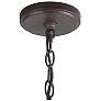 7_Marley 28" Wide Crystal and Rust Finish 6-Light Candle Chandelier more views