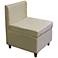 Marley Beige Upholstered Storage Accent Chair