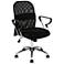 Marlin Mesh Back Chrome and Black Office Chair