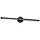 Marlon 35" Wide Black LED Vanity Bath Light
