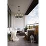 Thumbnail3 of Marlow 27 1/2" Wide Matte Black 6-Light Chandelier more views