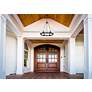 Thumbnail4 of Marlow 27 1/2" Wide Matte Black 6-Light Chandelier more views