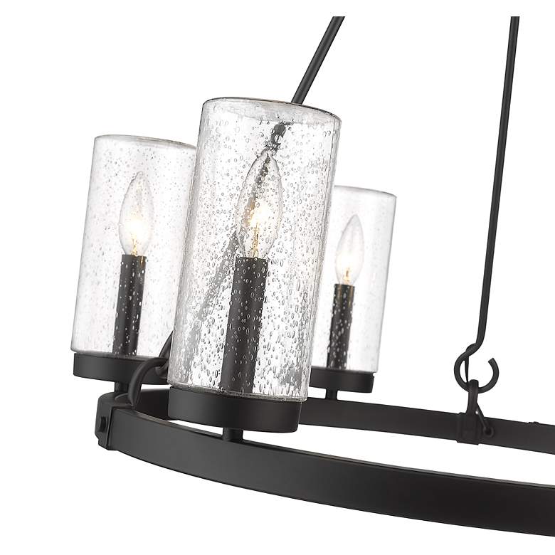 Image 7 Marlow 27 1/2" Wide Matte Black 6-Light Chandelier more views