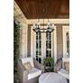 3_Marlow 31"H Ashen Barnboard 6-Light Outdoor Hanging Light more views