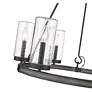 7_Marlow 31"H Ashen Barnboard 6-Light Outdoor Hanging Light more views