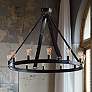 Marlow 40" Wide Antique Bronze 12-Light Ring Chandelier