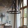 Thumbnail3 of Marlow 40" Wide Antique Bronze 12-Light Ring Chandelier more views