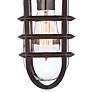 3_Marlowe 13 1/4" High Bronze Metal Cage Outdoor Wall Light Set of 2 more views