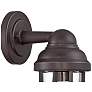 5_Marlowe 13 1/4" High Bronze Metal Cage Outdoor Wall Light Set of 2 more views