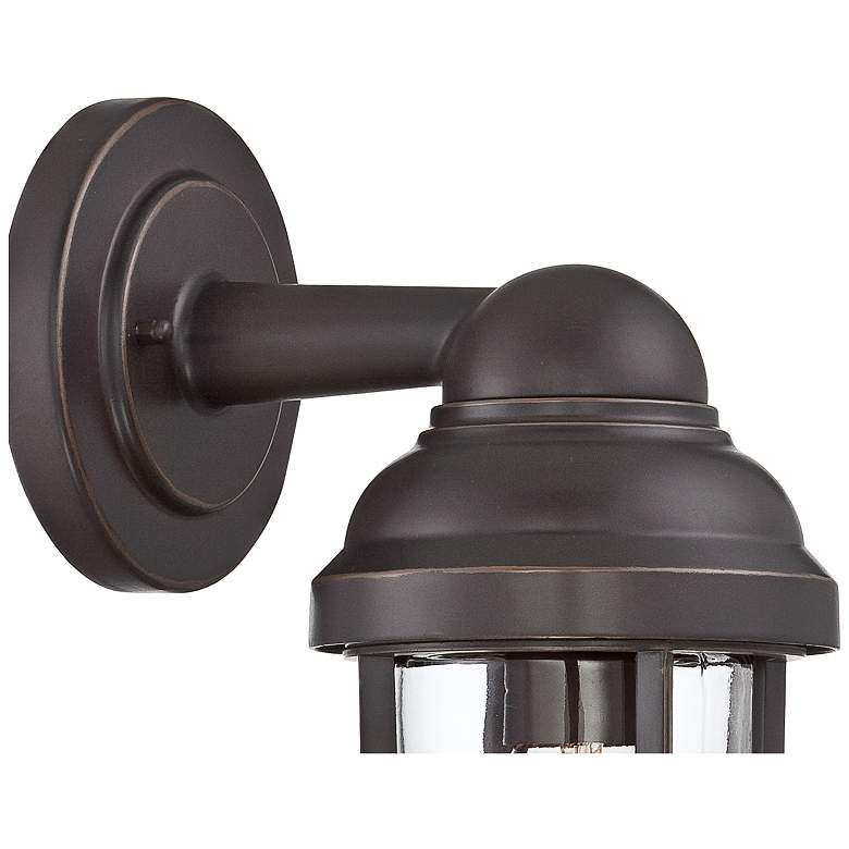 Image 4 Marlowe 13 1/4" High Bronze Metal Cage Outdoor Wall Light more views