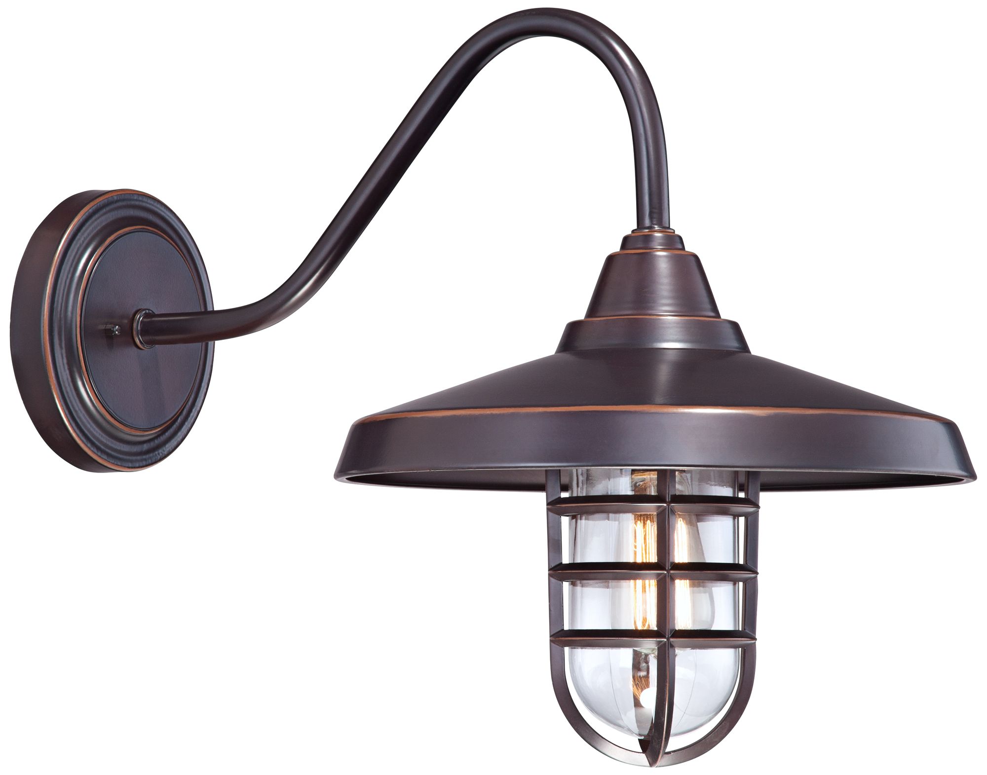 Marlowe 16 3/4" High Bronze Metal Outdoor Wall Light 8N103 Lamps Plus