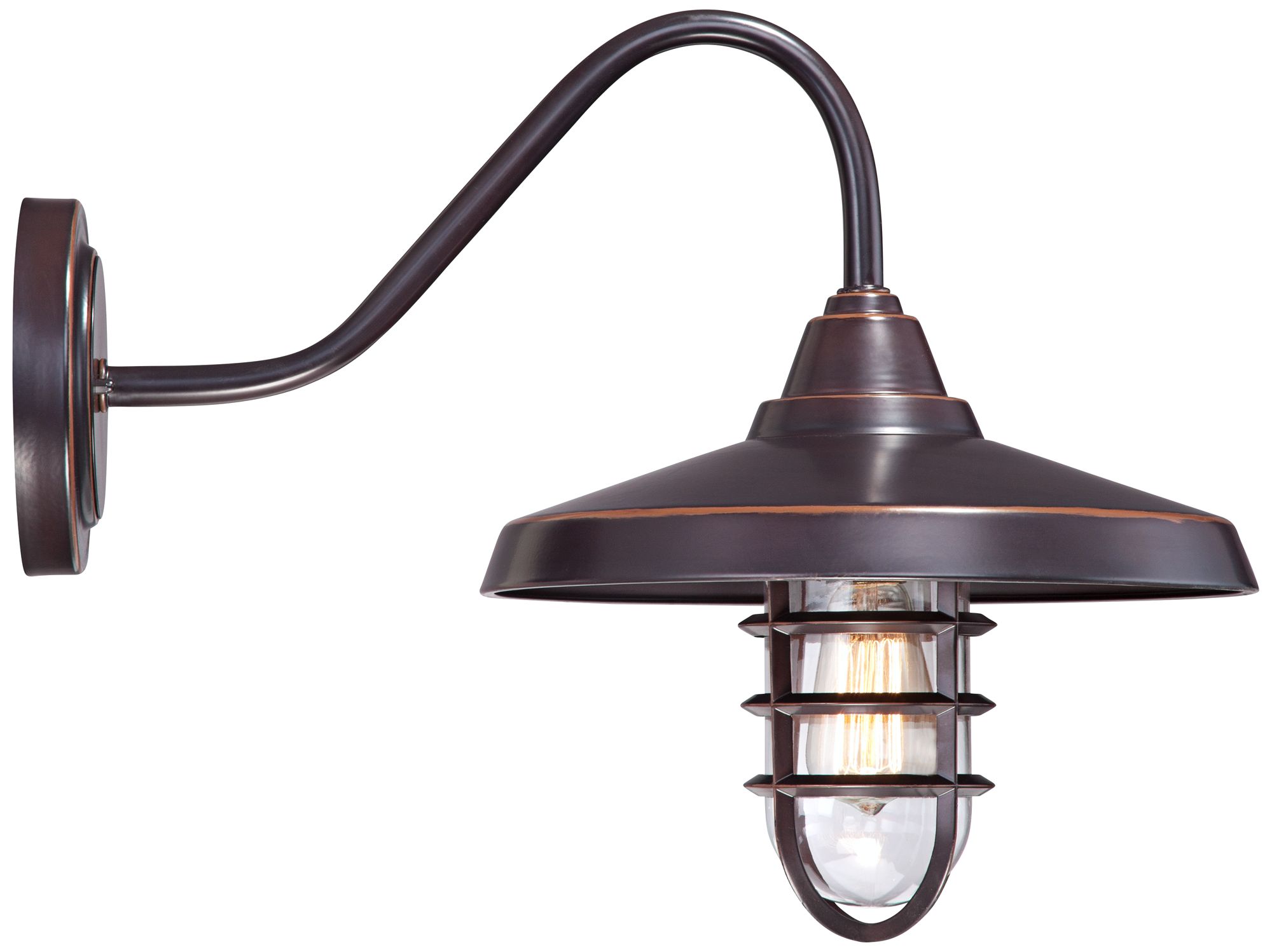 Marlowe 16 3/4" High Bronze Metal Outdoor Wall Light 8N103 Lamps Plus