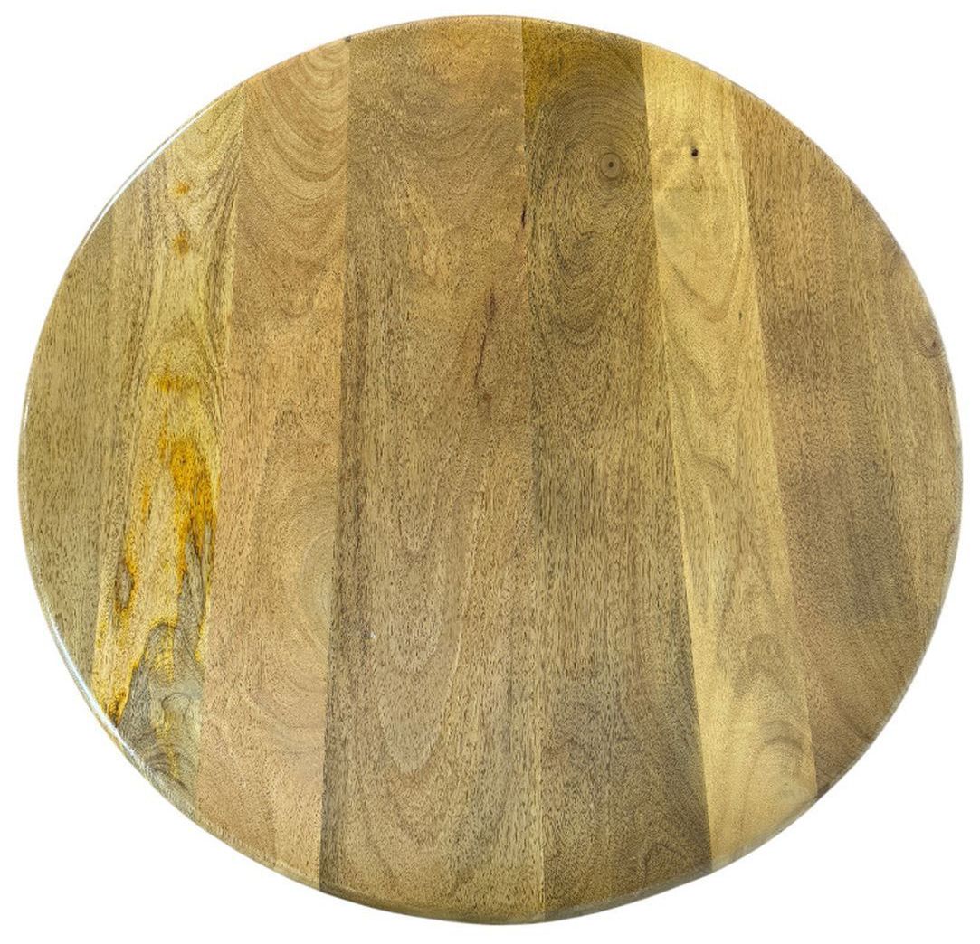 Image 4 Marlowe 30" Drum-Style Coffee Table with Shelf, Blonde Acacia more views