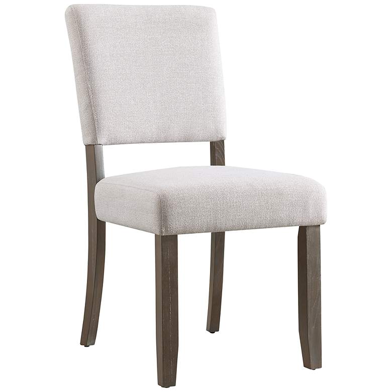 Image 6 Marlowe Blackbean Gray-Washed Fabric Dining Chairs Set of 2 more views